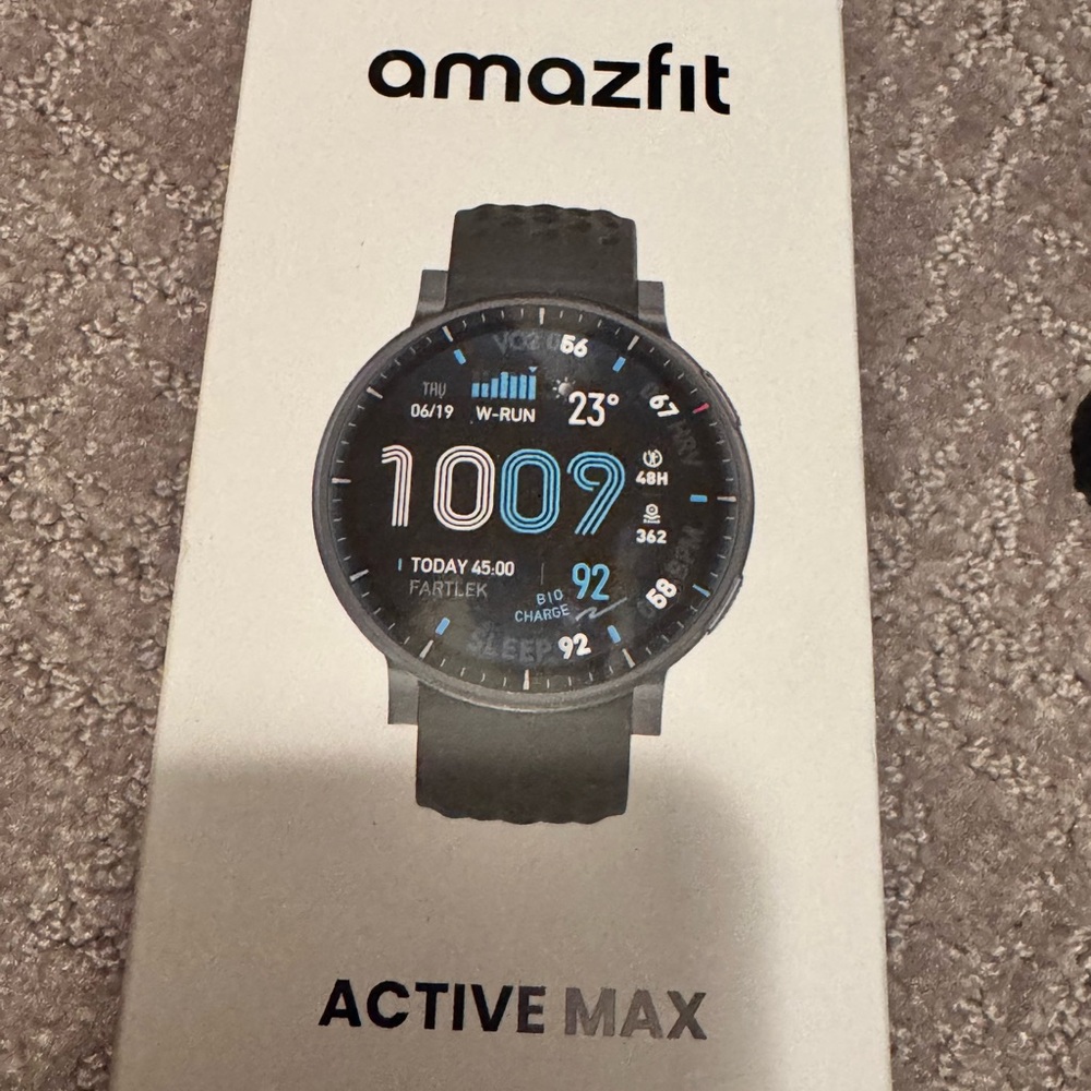 Active Max Smartwatch - Black, amazfit